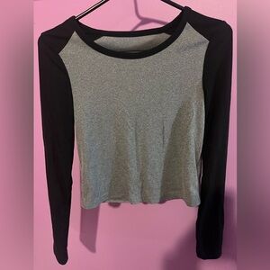 2 color shirt crop top